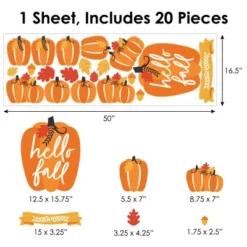 Big Dot Of Happiness Fall Pumpkin - Peel And Stick Kitchen And Home Decor Vinyl Wall Art Stickers - Wall Decals - Set Of 20 15 Big Dot Of Happiness Fall Pumpkin - Peel And Stick Kitchen And Home Decor Vinyl Wall Art Stickers - Wall Decals - Set Of 20 -Home Shop GUEST 00eddd8c b58d 48f4 b62d 8434bebe82e0
