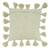 Saro Lifestyle Poly Filled Throw Pillow With Chunky Tassel Design, 20", Beige -Home Shop GUEST 0150beed f4d0 432c ac08 766391f4d115