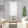 Trinity Semi Sheer Curtains 2 Panels Floral Embroidered Half Translucent Grommet Voile Drapes Farmhouse Window Treatments 2 Trinity Semi Sheer Curtains 2 Panels Floral Embroidered Half Translucent Grommet Voile Drapes Farmhouse Window Treatments -Home Shop GUEST 016ec8ee a1f9 4f3e 996b 56751578dbad