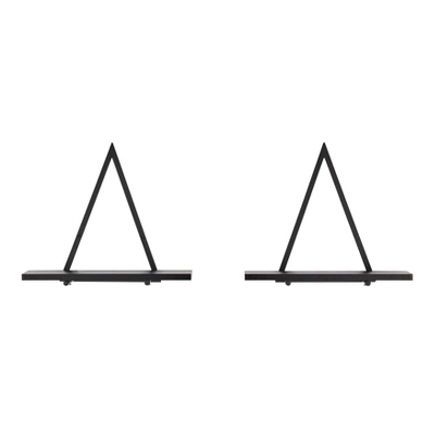 15.7" X 13.5 Set Of 2 Reversible Triangle Accent Wall Shelves - Danya B. 14 15.7" X 13.5 Set Of 2 Reversible Triangle Accent Wall Shelves - Danya B. - Image 12