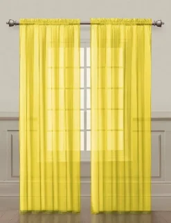 GoodGram 2 Piece Rod Pocket Elegant Sheer Voile Curtain Panels 30 GoodGram 2 Piece Rod Pocket Elegant Sheer Voile Curtain Panels -Home Shop GUEST 0445c607 e46c 422d af39 f537697a8077