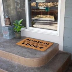 BirdRock Home Beware Of Dog Coir Front Door & Entry Doormat - 18" X 30" 12 BirdRock Home Beware Of Dog Coir Front Door & Entry Doormat - 18" X 30" -Home Shop GUEST 061ae833 c16c 448a 947f 1c23650debf9
