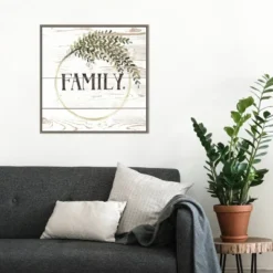 22" X 22" Family Farmhouse II By Grace Popp Framed Canvas Wall Art Gray Wash - Amanti Art -Home Shop GUEST 065d128b 834e 490b b5d7 7dc0775ba408