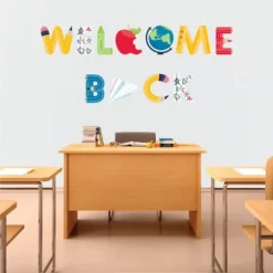 Big Dot Of Happiness Back To School - Peel And Stick First Day Of School Classroom Decorations Large Banner Wall Decals - Welcome Back