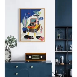 18" X 24" Slyvie Chill Out Saturday Framed Canvas Wall Art By Rachel Lee Natural - Kate And Laurel 11 18" X 24" Slyvie Chill Out Saturday Framed Canvas Wall Art By Rachel Lee Natural - Kate And Laurel -Home Shop GUEST 07a2062e c918 425e 818b d9a2172f97d4