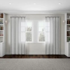 1-Inch Curtain Rod- Decorative End Cap Style Finials And Hardware- For Home Decor In Bedroom And Kitchen, 66-120-Inch By Hastings Home (Silver) -Home Shop GUEST 0998a4b4 9e15 4521 954f 50db464f9faa