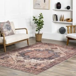 NuLOOM Leslie Transitional Printed Area Rug