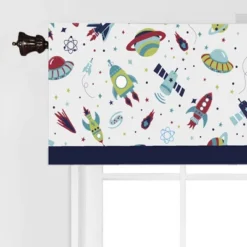 Bacati - Space Multicolor Boys Cotton Window Valance -Home Shop GUEST 0b536974 5f6f 4ca7 8feb 8ad053538a04