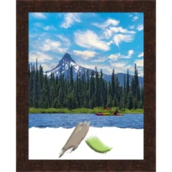 Amanti Art William Mottled Bronze Narrow Picture Frame -Home Shop GUEST 0cc5b12e 17a6 4505 acea 83625e2b27bd