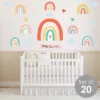 Big Dot Of Happiness Hello Rainbow - Peel And Stick Nursery And Kids Room Vinyl Wall Art Stickers - Wall Decals - Set Of 20