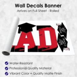 Big Dot Of Happiness Red Graduation Party Decor - Vinyl Wall Decals - Grad 11 Big Dot Of Happiness Red Graduation Party Decor - Vinyl Wall Decals - Grad -Home Shop GUEST 10985758 f612 4da6 8b84 aaeb5ff6b32b