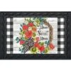 Geranium Wreath Summer Doormat Indoor Outdoor 30" X 18" Briarwood Lane -Home Shop GUEST 127978aa a77c 47c5 8b8c 5cdc8dce6ac6