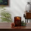 9oz Lidded Amber Glass Jar Crackling Wooden Wick Fennel And Pine Candle - Threshold™ -Home Shop GUEST 12b52490 9d00 4e2c 8c08 8dca32cfa8c6