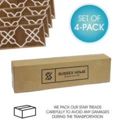 Sussexhome Zigzag Collection Non-Slip Carpet Stair Treads, 9" X 28" 17 Sussexhome Zigzag Collection Non-Slip Carpet Stair Treads, 9" X 28" -Home Shop GUEST 140a4343 2404 4946 a4da 19254ac8541b