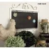 Metal Sign Scroll Top Wall Decor With Chalkboard White - Olivia & May -Home Shop GUEST 140c8ffc 3ab7 4dea 9004 b4b2a0fc6fe0