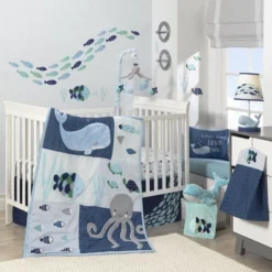 Lambs & Ivy Oceania Aqua/Blue Aquatic Fish Wall Decals/Stickers -Home Shop GUEST 149385f0 f5d8 4898 bc64 edb0ca624200