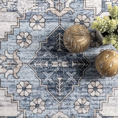 NuLOOM Dania Machine Washable Medallion Area Rug 7 NuLOOM Dania Machine Washable Medallion Area Rug - Image 5