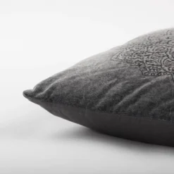 Medallion Throw Pillow Gray - Rizzy Home -Home Shop GUEST 15f9dbc7 d3ea 4c55 88fe b978c2265ddd