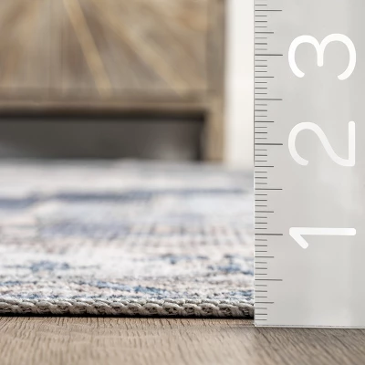 NuLOOM Dania Machine Washable Medallion Area Rug 4 NuLOOM Dania Machine Washable Medallion Area Rug - Image 2