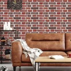 Brick Peel And Stick Giant Wall Decal Red - RoomMates 11 Brick Peel And Stick Giant Wall Decal Red - RoomMates -Home Shop GUEST 1aff7929 c66f 432f 9bfc 40bb91a96643