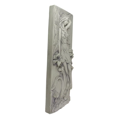 Northlight 31" Ivory Fairy And Lily Flower Wall Plaque 3 Northlight 31" Ivory Fairy And Lily Flower Wall Plaque