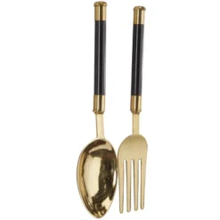 Set Of 2 Aluminum Metal Utensils Spoon And Fork Wall Decors - Olivia & May -Home Shop GUEST 1bbc1ab5 2f51 4fa0 800f 4710b6fec396