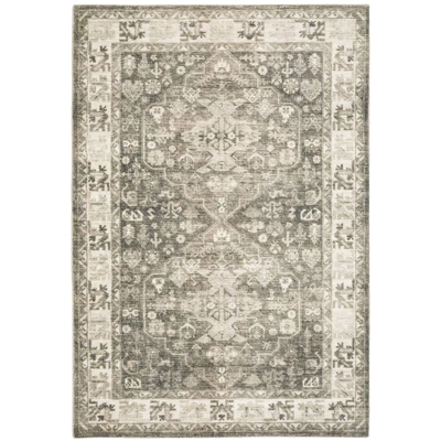 Salina Traditional Persian Style Inspired Area Rug Charcoal/Ivory - Captiv8e Designs 14 Salina Traditional Persian Style Inspired Area Rug Charcoal/Ivory - Captiv8e Designs - Image 12