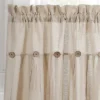 Set Of 2 Farmhouse Linen Button Kitchen Curtain Tiers - Lush Décor -Home Shop GUEST 1d294746 54cc 477e a2a2 d25ef67359de