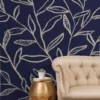 Alisa Galitsyna Navy Blue Patterned Leaves Tapestry - Society6 -Home Shop GUEST 1ec20599 380b 41e5 aa11 0a68e32dc1e0