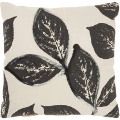 20"x20" Oversize Embroidered Leaves Square Throw Pillow - Mina Victory 15 20"x20" Oversize Embroidered Leaves Square Throw Pillow - Mina Victory -Home Shop GUEST 21d6ff30 68b0 4fc6 b300 546139486683