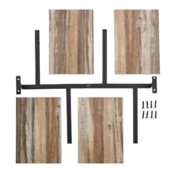 4-Tier Sienna Vertical Wall Shelf Unit Black/Rustic - Danya B. 13 4-Tier Sienna Vertical Wall Shelf Unit Black/Rustic - Danya B. -Home Shop GUEST 21d964e0 3a30 4ec8 b4b3 f6a2471d556e