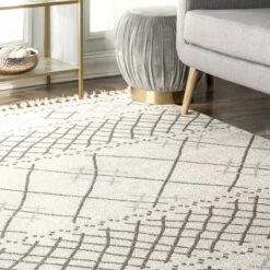 NuLOOM Alara Modern Trellis Tassel Area Rug -Home Shop GUEST 221844c4 77b2 4df0 b76f 9178340a6e2b