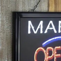 19" X 10" Man Cave Open 24/7 Framed LED Sign Red/Black - American Art Decor 10 19" X 10" Man Cave Open 24/7 Framed LED Sign Red/Black - American Art Decor -Home Shop GUEST 23ce2f66 cbc3 4363 9af9 eb72effc12ae