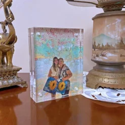 Azar Displays Clear Acrylic Magnetic Photo Frame Block 5" X 7" Vertical/Horizontal -Home Shop GUEST 276aca2a dff7 456c b5d3 9b587739595f