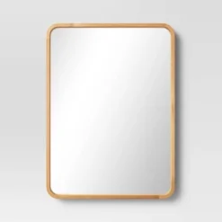 22" X 30" Rounded Corner Wood Wall Mirror - Threshold™ -Home Shop GUEST 2825b806 598b 4f63 b5bc 67a80e9b7309