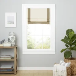 Exclusive Home Frontera 100% Blackout Roman Shade, 23"x64", Natural/Taupe 18 Exclusive Home Frontera 100% Blackout Roman Shade, 23"x64", Natural/Taupe -Home Shop GUEST 2913e6a4 ca0c 456e 97c1 10e5f240bdfe
