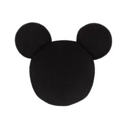 Disney Mickey Mouse Shaped Wall Decor - Black Plush - 3pc