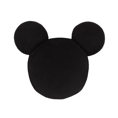 Disney Mickey Mouse Shaped Wall Decor - Black Plush - 3pc 3 Disney Mickey Mouse Shaped Wall Decor - Black Plush - 3pc