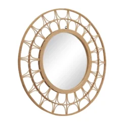 Bohemian Bamboo Starburst Wall Mirror Brown - Olivia & May -Home Shop GUEST 2a092ed0 3853 4095 afa9 f03915ff788f