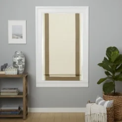 Exclusive Home Frontera 100% Blackout Roman Shade, 23"x64", Natural/Taupe 19 Exclusive Home Frontera 100% Blackout Roman Shade, 23"x64", Natural/Taupe -Home Shop GUEST 2a139a98 fed0 4fc1 8612 1a5af263ba3d