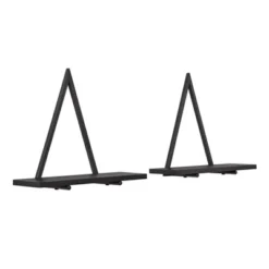 15.7" X 13.5 Set Of 2 Reversible Triangle Accent Wall Shelves - Danya B. 35 15.7" X 13.5 Set Of 2 Reversible Triangle Accent Wall Shelves - Danya B. -Home Shop GUEST 2a1c1fb9 27b4 4489 8d7b 21de94351037