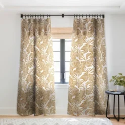 Evamatise Big Cats And Palm Trees Jungle Single Panel Sheer Window Curtain - Deny Designs -Home Shop GUEST 2b1ae6a6 3937 41fc 9995 03d2104a5a1b