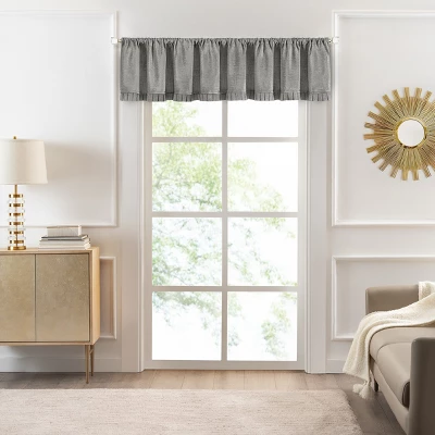 Kate Aurora Lux Living Rod Pocket Pleated Chenille Window Valance 4 Kate Aurora Lux Living Rod Pocket Pleated Chenille Window Valance - Image 2