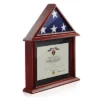 Reminded Flag And Certificate Shadow Box Display Case - Solid Wood Mahogany Finish 1 Reminded Flag And Certificate Shadow Box Display Case - Solid Wood Mahogany Finish -Home Shop GUEST 2d4635f7 a82a 4f7a bb18 e6af0547432d