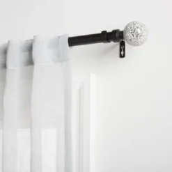 Exclusive Home White Mosaic 1" Curtain Rod And Coordinating Finial Set -Home Shop GUEST 2e4d7743 8f8e 43cd ba1f ea686f386805