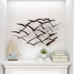 Metal Bird Flying Flock Wall Decor - Olivia & May -Home Shop GUEST 2e601885 21e5 4626 94d6 d9c2f71f0ba5