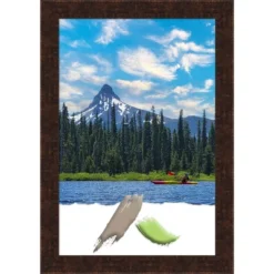 Amanti Art William Mottled Bronze Narrow Picture Frame -Home Shop GUEST 2f43f7aa 4692 4d3f 9255 3992c153f0c1