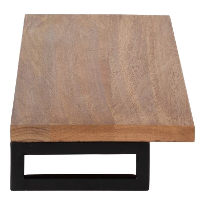 24" X 3" Lankford Wood Shelf Natural/Black - Kate & Laurel All Things Decor 7 24" X 3" Lankford Wood Shelf Natural/Black - Kate & Laurel All Things Decor - Image 5