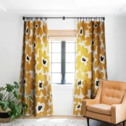 Miho Spring Summer Garden 84" X 50" Single Panel Blackout Window Curtain - Deny Designs -Home Shop GUEST 2ff432df 488f 4709 b506 a03fd681f8c1