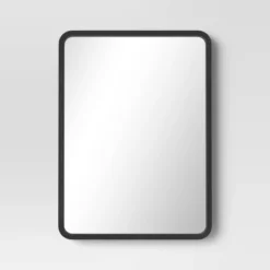 22" X 30" Rounded Corner Wood Wall Mirror - Threshold™ -Home Shop GUEST 300779ed c898 487e 9f3b ef546a8d06b9